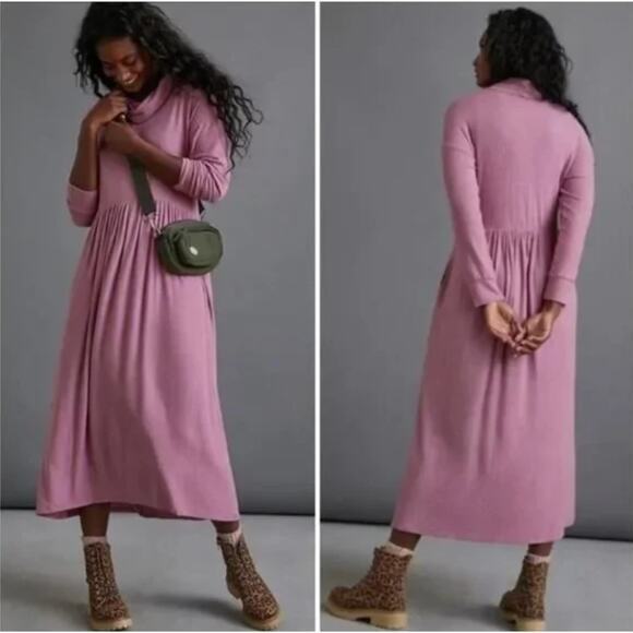New!  Anthropologie Dolan Left Coast Alissa Maxi Dress Mauve, size - Picture 1 of 16